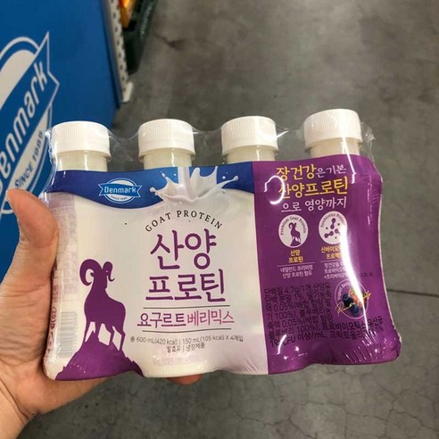 덴마크 산양프로틴 요구르트 베리믹스 150ml x 4개입, 일반포장 동절기만, 0.15L, 4개
