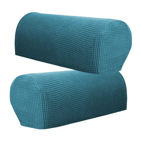 2pcs 빨 소파 팔걸이 커버 settee 소파 암 슬립 커버 프로텍터 블랙, 짙은 녹색, 폴리 에스터