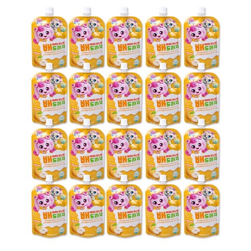 캐치티니핑 배도라지 80ml 국산배 100%, 20개, 배착즙액100%