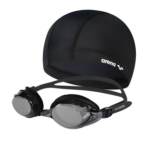 수영 초보 탈출! 아레나 스판수모 + 실버스핀 미러수경으로 자신감 UP! (내돈내산 후기) 수경