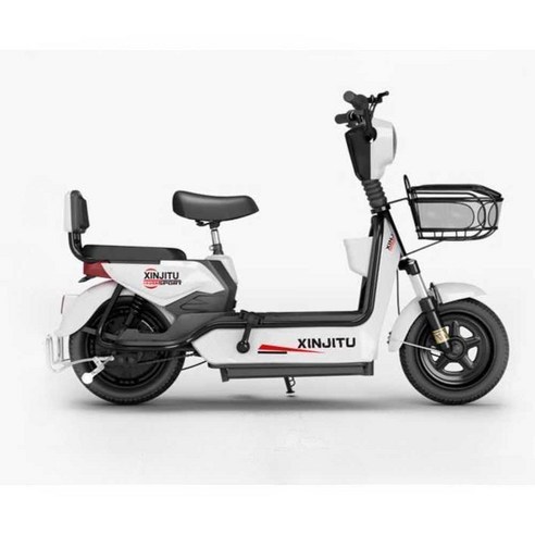 스쿠터형 전기자전거 남녀 공용 바이크 출퇴근용, 상세 페이지 참고, 48V12ah블랙-24A특수배터리포함-95km