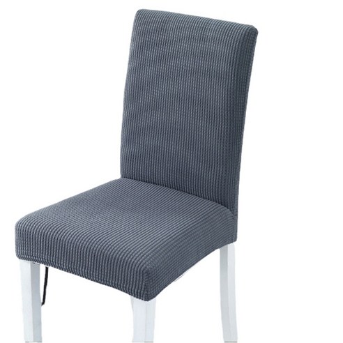 공장 두꺼운 반 의자 커버 탄성 멀티 컬러 가정용 식탁 의자 커버 의자 커버, 스페이스 애쉬, 常规高背款