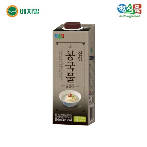 정식품 간단요리사 진한 콩국물 검은콩 950mlx12팩Ku, 950ml, 12개