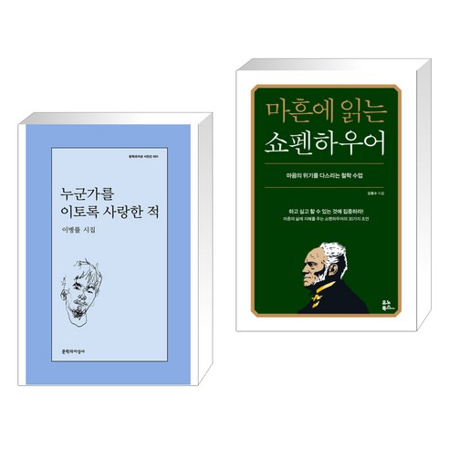 누군가를 이토록 사랑한 적 + 마흔에 읽는 쇼펜하우어 (전2권), 문학과지성사