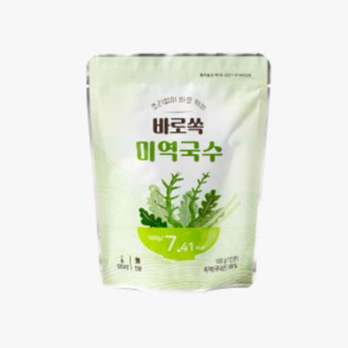 바로쏙 해초국수 미역국수 500g (식자재 업소 식당 단체), 500g, 5개 - 기타면류 | 쿠팡