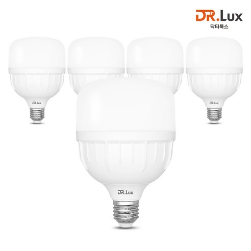 닥터룩스 고용량 LED 전구 T램프 30W, 5개