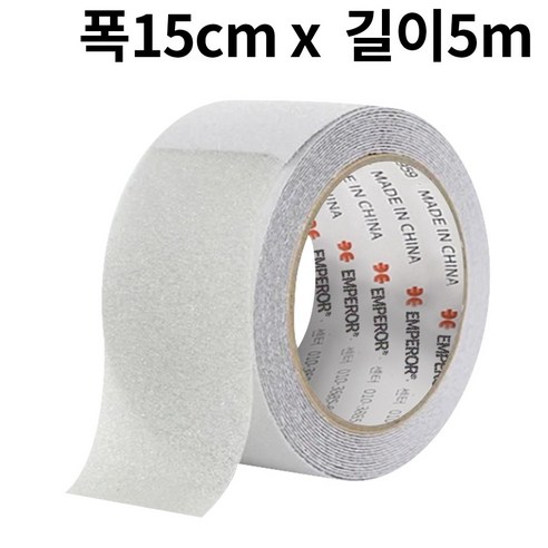 엠패러 미끄럼방지 테이프 폭15cm 길이5m, 투명, 1개