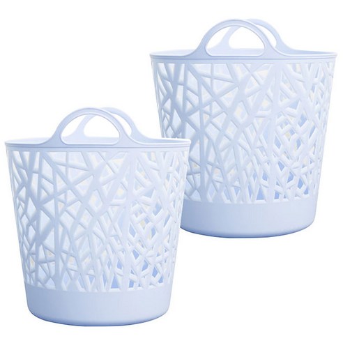 올맘 다용도 빨래바구니 40L, 1 건, 스카이블루 × 2개