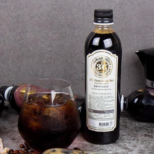 삼도씨 더치커피 콜드브루 원두커피 아메리카노 원액 수프리모 500ml 2병, 1세트, 1개입