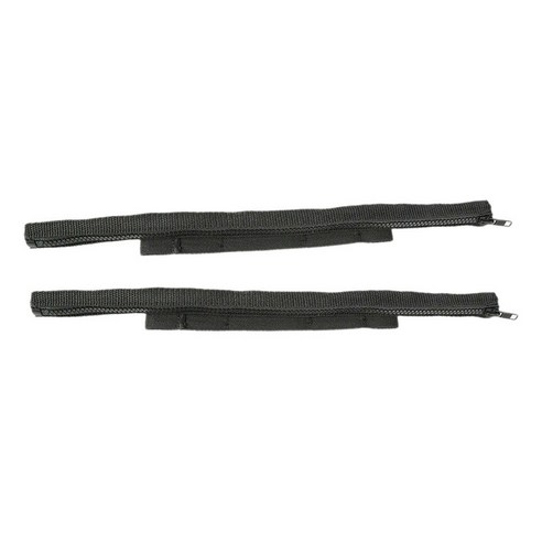 2 조각 블랙 도어 제한 스트랩 지프 랭글러 JK 배선 보호기, 15.36x0.74cm, 옥스포드 헝겊