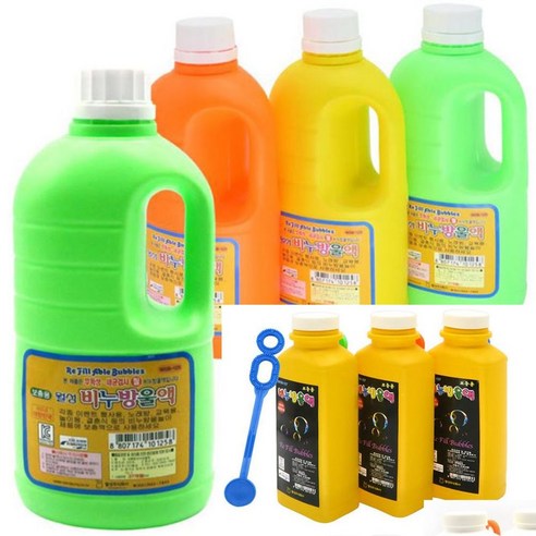 비눗방울액 리필 보충용 비눗방울액 1000ml 500ml, 1000mL(1L)