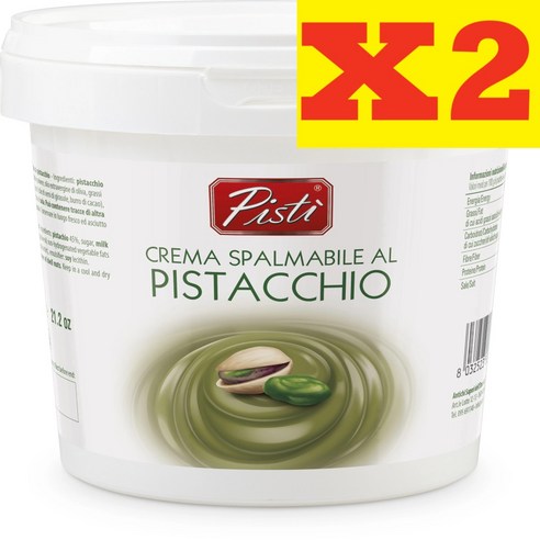 1kg 피스티 시칠리안 피스타치오 크림 스프레드 두바이 초콜릿 재료 Pisti Sicilian Pistachio Spread, 1개