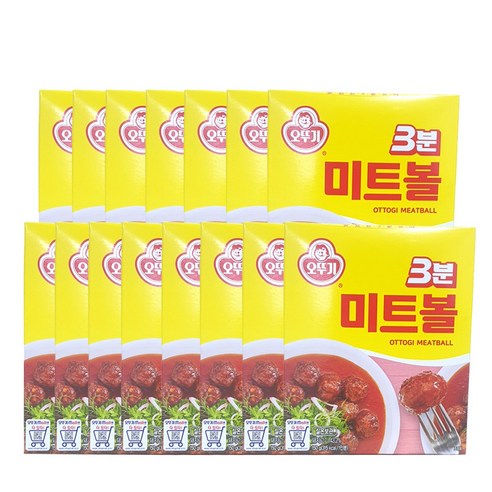 <올따옴> 오뚜기 3분 미트볼 150g x 15입, 15개