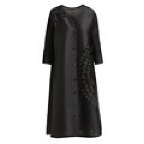 플리츠가디건 플리츠 자켓 블라우스 상의 여성 스타일 라지 루즈한 싱글 브레스트 재킷 빅 사이즈