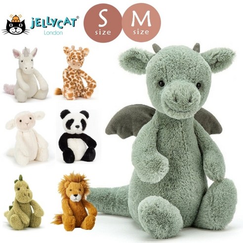 젤리캣 애니멀 시리즈 인형 동물인형 M사이즈 애착인형 아이선물, M 사이즈 (31cm), 1 Lion, 1개