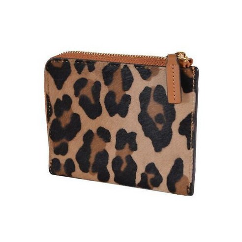 204813 MCM 엠씨엠 0295 Leopard 프린트 Calf Hair 스몰 Zipped 지갑