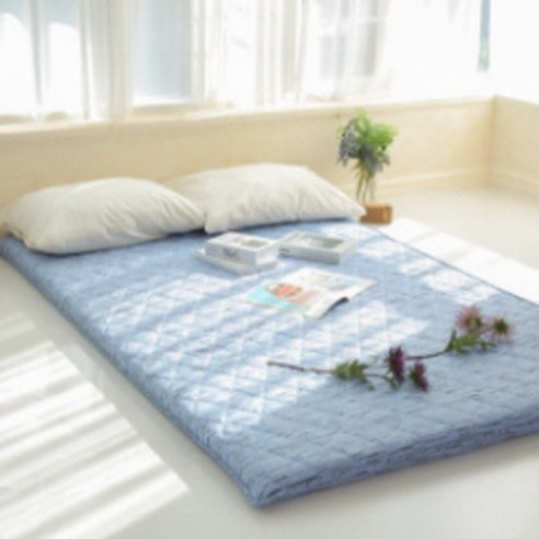 바닥에 깔기 좋은 솜손님용 이불매트, 그레이 손님매트