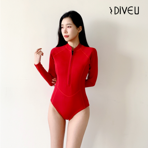 자유로운 물놀이를 위한 선택, iDIVEu 여성 웻슈트 네오프랜 2mm