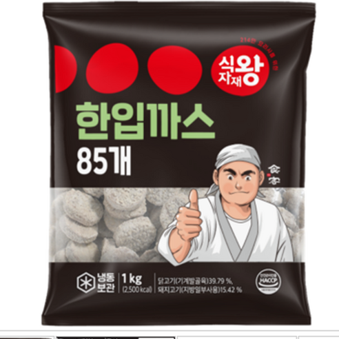 식자재왕 한입까스 1kg, 1개