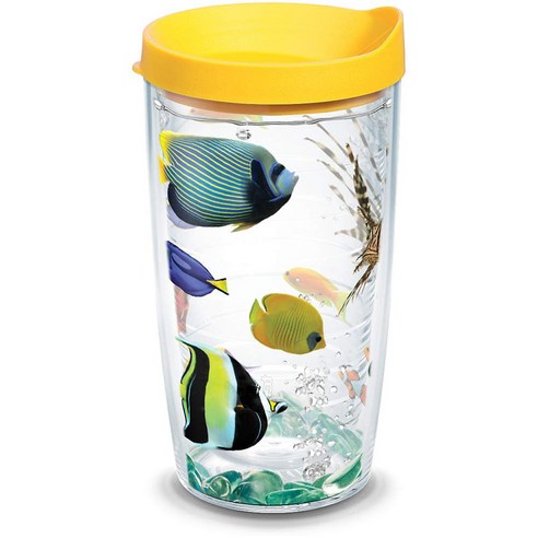 터비스 킵 드링크 핫 & 콜드 텀블러, Colorful Fish, 473ml