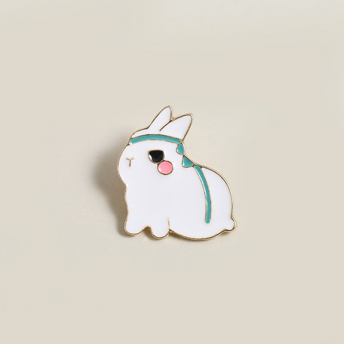 KORELAN토끼 브로치 귀엽다