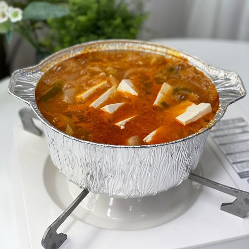 일회용 알루미늄 냄비로 편리한 캠핑 식사를 즐기세요