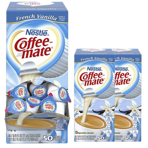 커피메이트 커피 크리머 글루텐 프리, 프렌치 바닐라, 150개입, 11ml