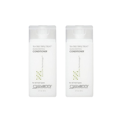 지오바니 티트리 트리플 트리트 활력 컨디셔너, 60ml, 2개