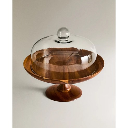 특별한 순간을 더욱 빛내는 예술적인 선택, 자라홈 우드 글라스 케이크 스탠드