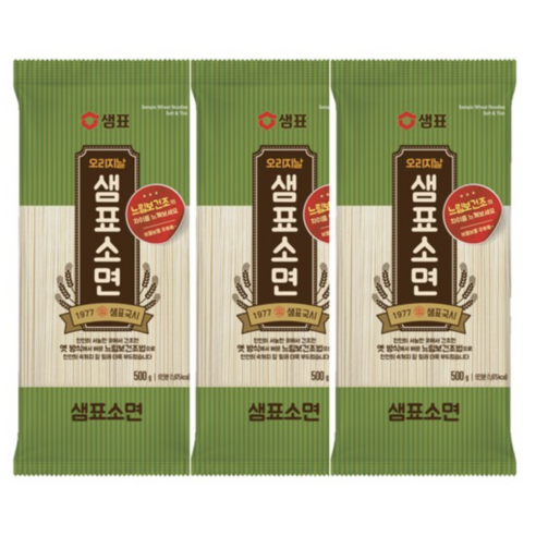 샘표 소면, 500g, 3개