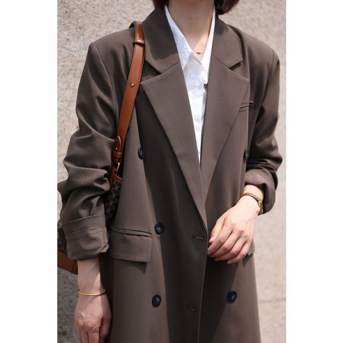 YY 리얼 샷 ~ 정장 재킷 가을 새로운 한국어 스타일 기질 디자인 감각 중간 길이 정장