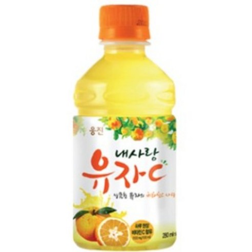 웅진 내사랑유자C 280ml, 23개