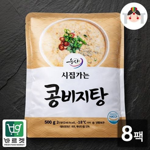 시집가는농산 시집가는 콩비지탕 500g x 8팩 / 바르겟, 500g, 8개