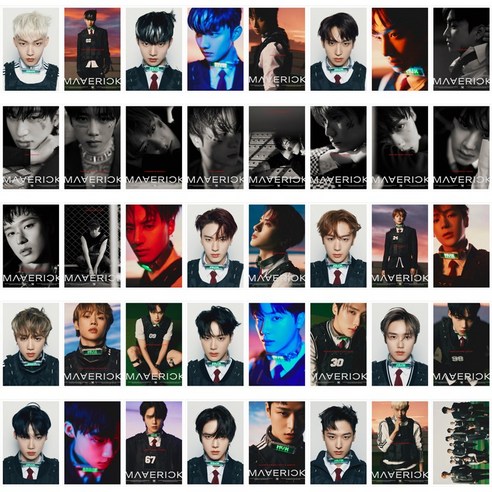 더보이즈 포카 싱글3집 The Boyz MAVERICK앨범 굿즈 포터카드40장 +틴케이스, A, MAVERICK앨범 포카 40장
