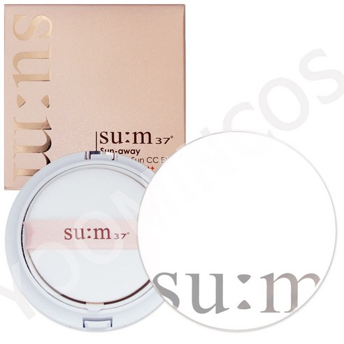 숨37도 선 어웨이 쿨링 선 CC EX 쿠션 15g (본품+리필) SPF50+/PA+++, 1개