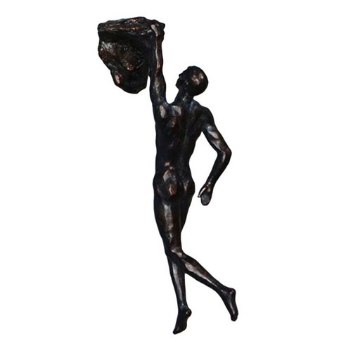북유럽 현대 단순성 수지 조각 크리 에이 티브 등반 남자 벽 조각 손으로 완성 된 아트 홈 장식, 한 손으로, {"수건소재":"수지"}