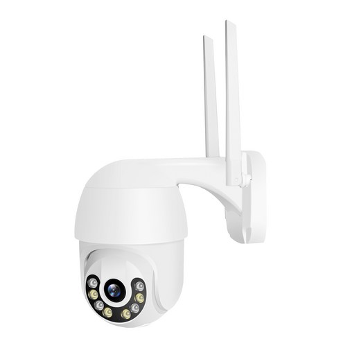 KKmoon CCTV 모니터 무선 WIFI 감시카메라 스마트 홈 보안 카메라 야시 가능 실내/실외용 APP 언어 지원, 화이트