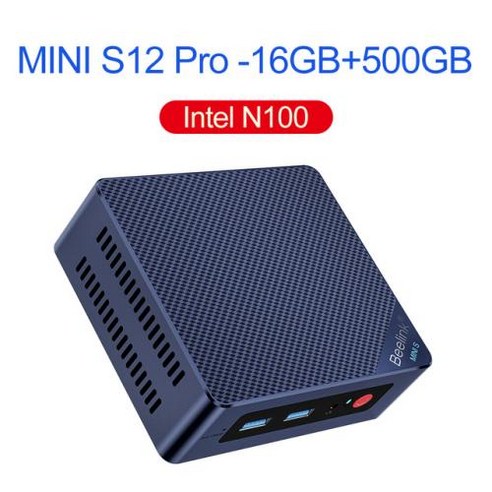 Beelink 데스크탑 게이밍 컴퓨터 미니 S 인텔 11 세대 N5095 미니 PC N100 S12 Pro DDR4 8GB 128GB SSD N95 VS GK3V J4125, 없음, 없음, 15) N100 16G500G - Intel Proce, 15) N100 16G500G - Intel Proce