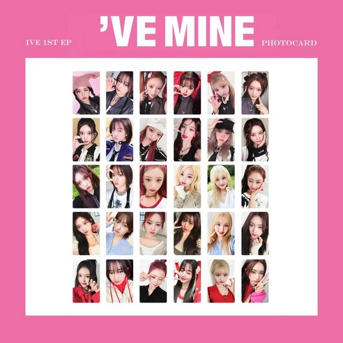 아이브 포토카드 포카 앨범 굿즈 IVE MINI1 MINE, IVE-1