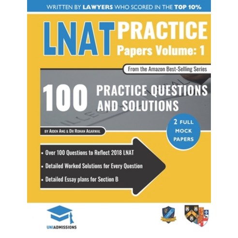 (영문도서) LNAT Practice Papers Volume One: 2 Full Mock Papers 100 Questions in the style of the LNAT ... Paperback, Rar Medical Services, English, 9781912557318