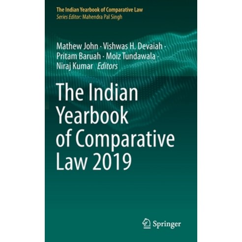 (영문도서) The Indian Yearbook of Comparative Law 2019 Hardcover, Springer, English, 9789811621741