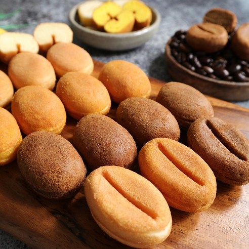 커피콩빵 4가지 맛450g X 4봉 커피 플레인 바나나 슈크림, 1세트, 1800g