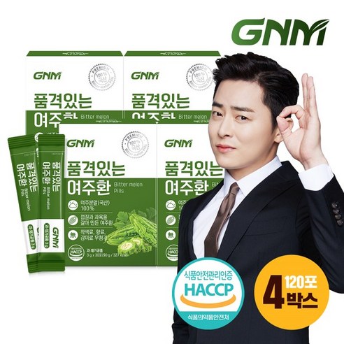 GNM자연의품격 [GNM자연의품격] 품격있는 여주환 4박스 (총 120포), 90g, 4개