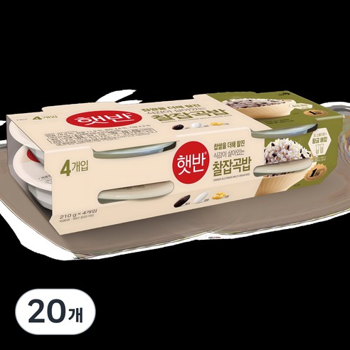 햇반 찰잡곡밥, 210g, 20개