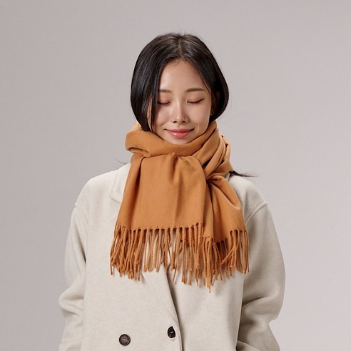 볼라모스 소프트 기모 롱 베이직 목도리 머플러