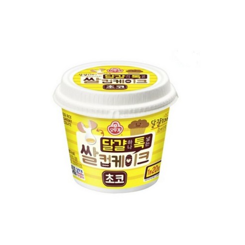 오뚜기 달걀 하나 톡 넣는 쌀컵케이크 초코, 60g, 84개