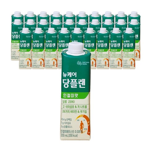 대상웰라이프 뉴케어 당플랜 200ml 30팩 (호두맛 15팩 + 인절미맛 15팩) 클래식 당뇨영양식, 30개 쿠팡뉴케어