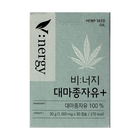 휴럼 비너지 대마종자유 플러스 1000mg x 30캡슐, 30정, 1개