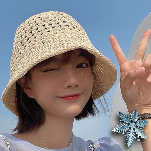 수아즈 자외선 차단 챙넓은 여성버킷햇 모자 Best Top5 12 오샤레 여성 여름 라탄 버킷햇 벙거지