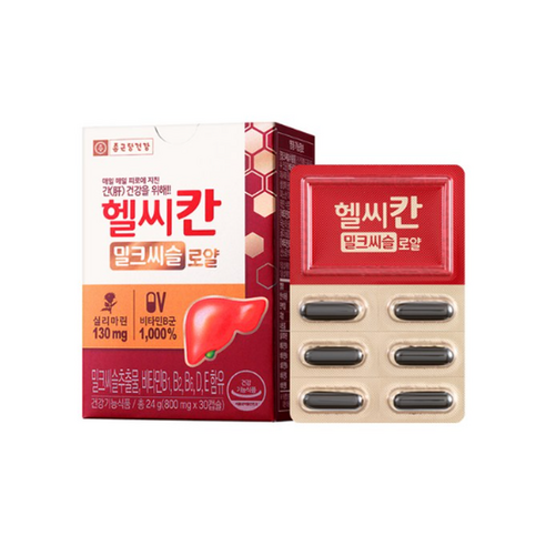 종근당건강 헬씨칸 로얄 밀크시슬, 30정, 2개